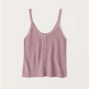 Button up ribbed sweater tank